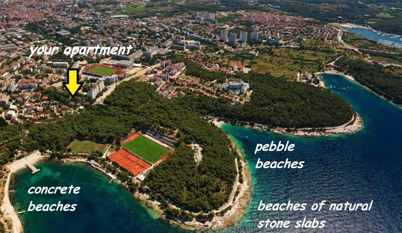 Villa Valkane Pet Friendly 150M From The Stunning Valkane Beach, City Indoor Pools-Fitness And City Mall Pula Exterior photo